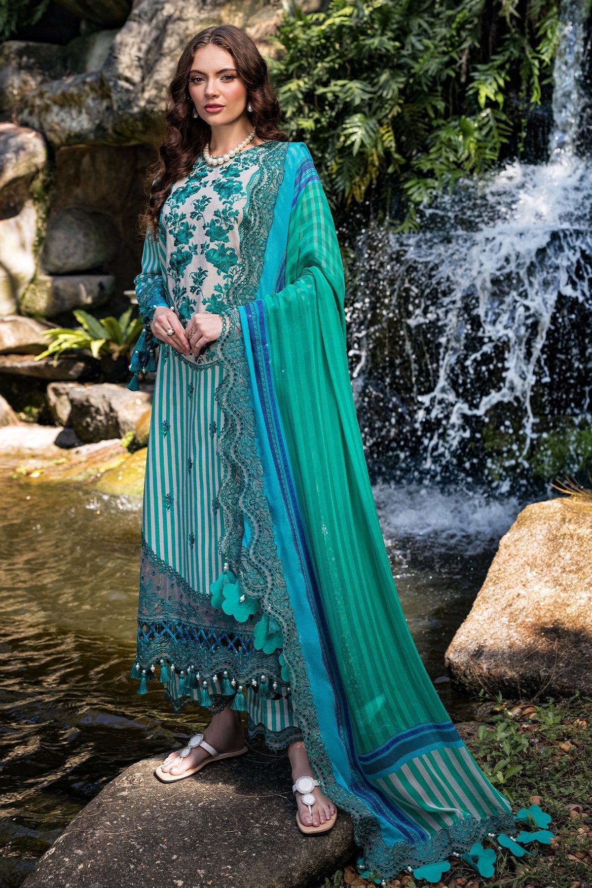 Charizma | Naranji Lawn | CN5-01 - Official Charizma stockist in UK - Sakeena London
