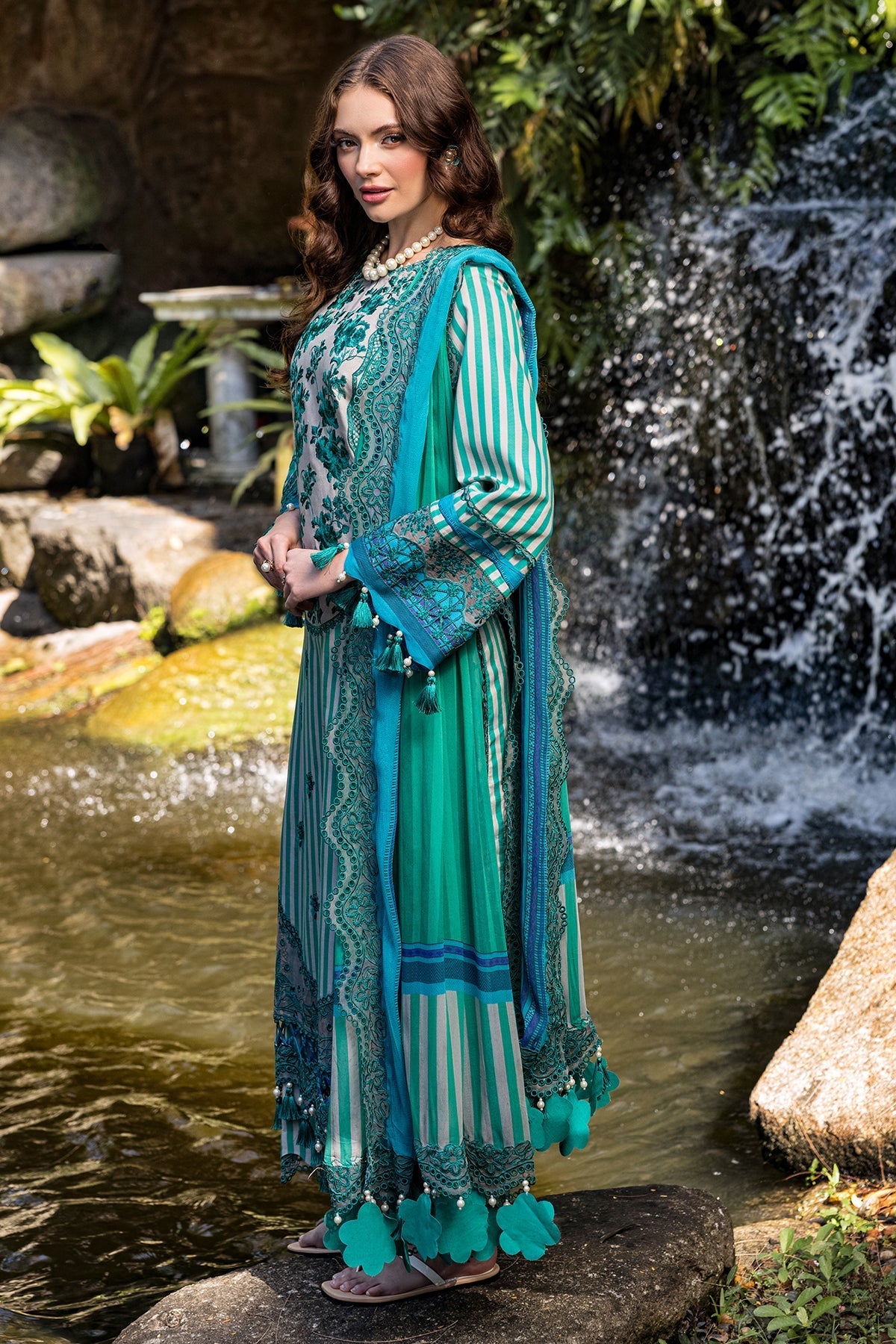 Charizma | Naranji Lawn | CN5-01 - Official Charizma stockist in UK - Sakeena London