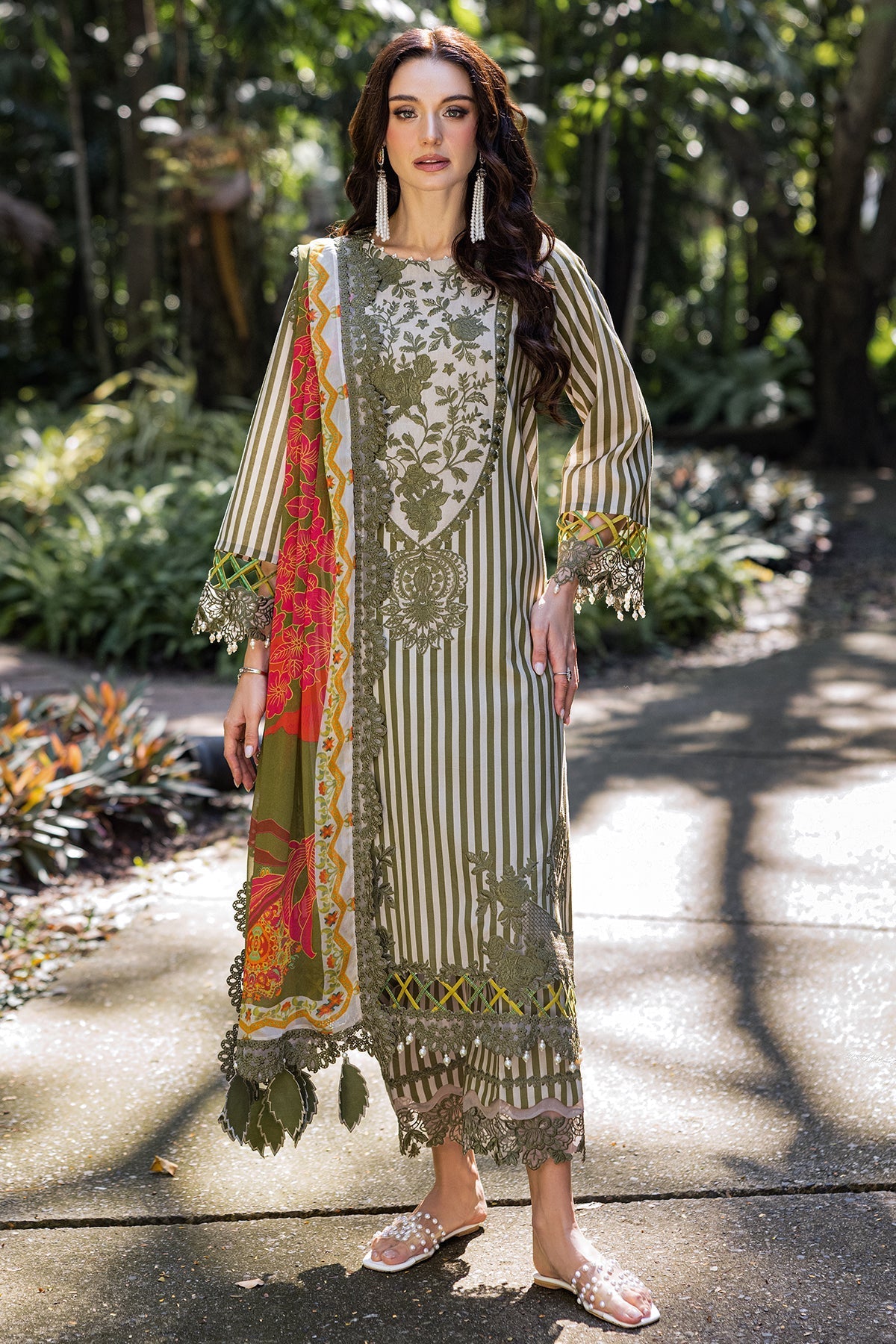 Charizma | Naranji Lawn | CN5-07 - Official Charizma stockist in UK - Sakeena London