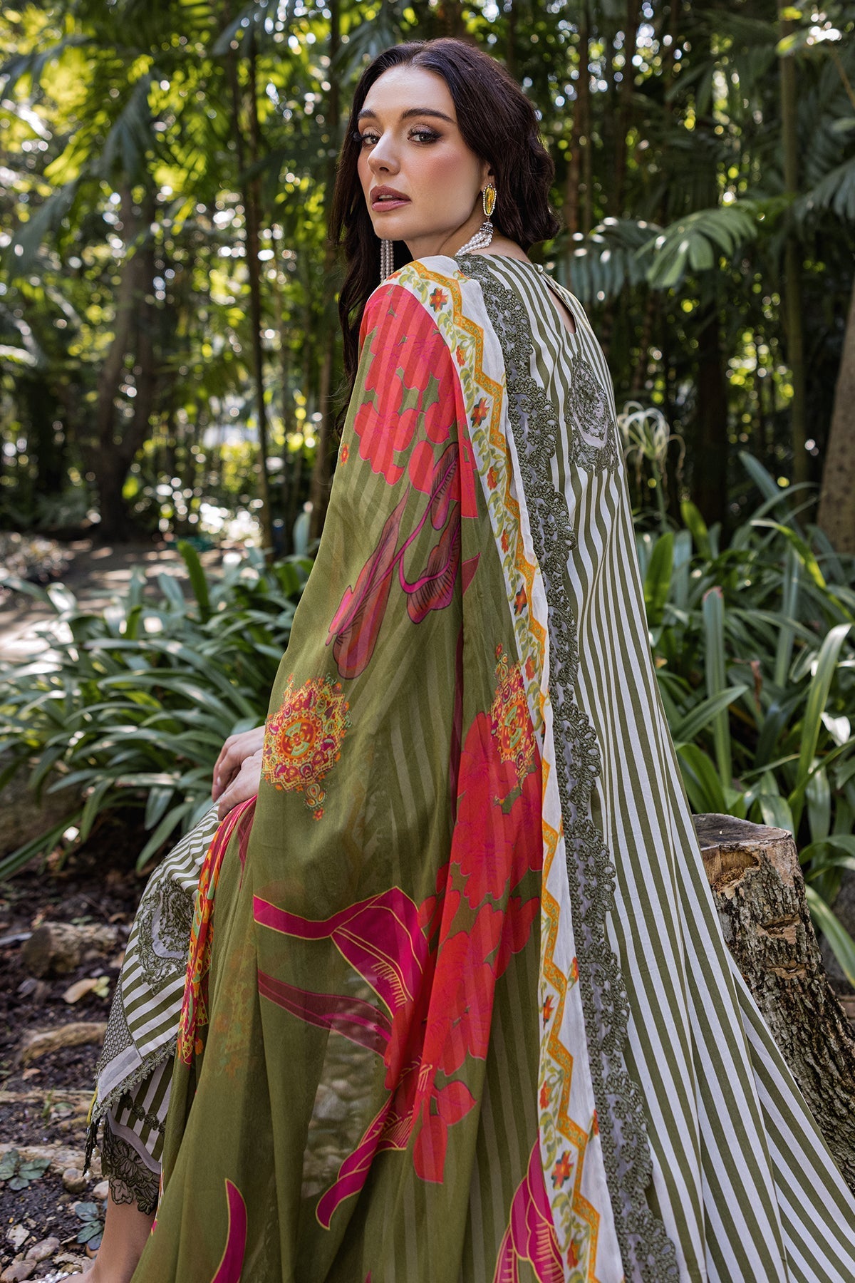 Charizma | Naranji Lawn | CN5-07 - Official Charizma stockist in UK - Sakeena London