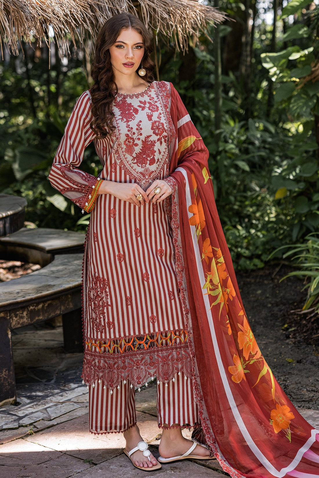 Charizma | Naranji Lawn | CN5-04 - Official Charizma stockist in UK - Sakeena London