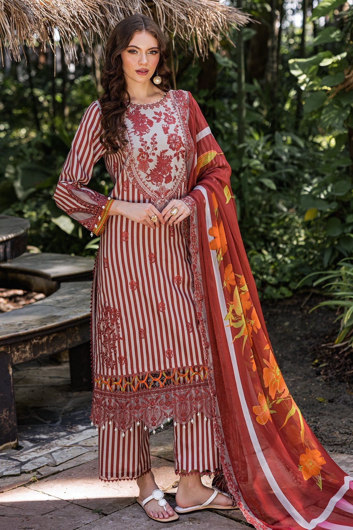 Charizma | Naranji Lawn | CN5-04 - Official Charizma stockist in UK - Sakeena London