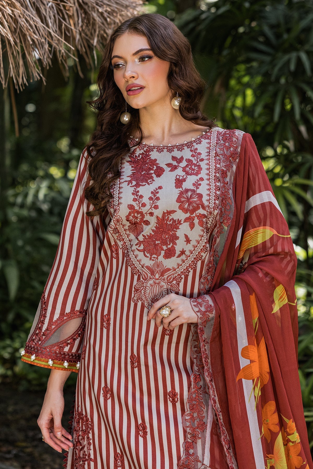 Charizma | Naranji Lawn | CN5-04 - Official Charizma stockist in UK - Sakeena London