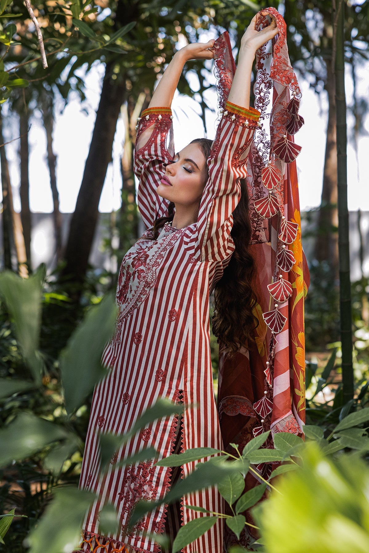 Charizma | Naranji Lawn | CN5-04 - Official Charizma stockist in UK - Sakeena London