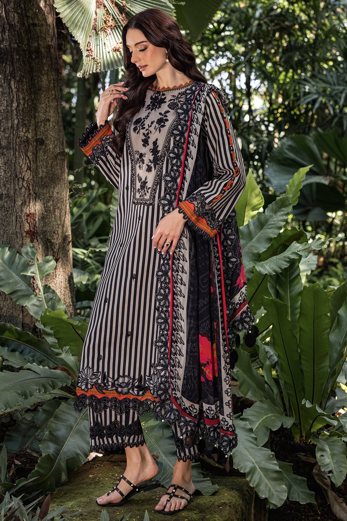 Charizma | Naranji Lawn | CN5-03 - Official Charizma stockist in UK - Sakeena London