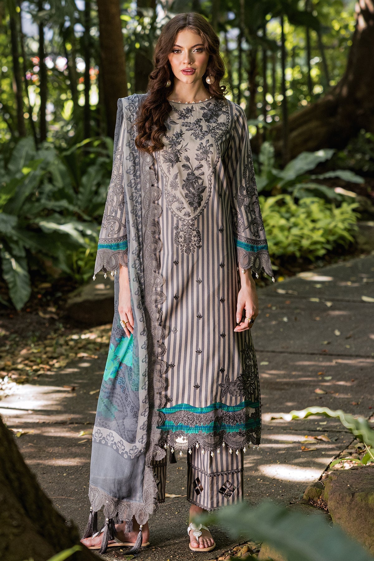 Charizma | Naranji Lawn | CN5-05 - Official Charzima stockist in UK - Sakeena London