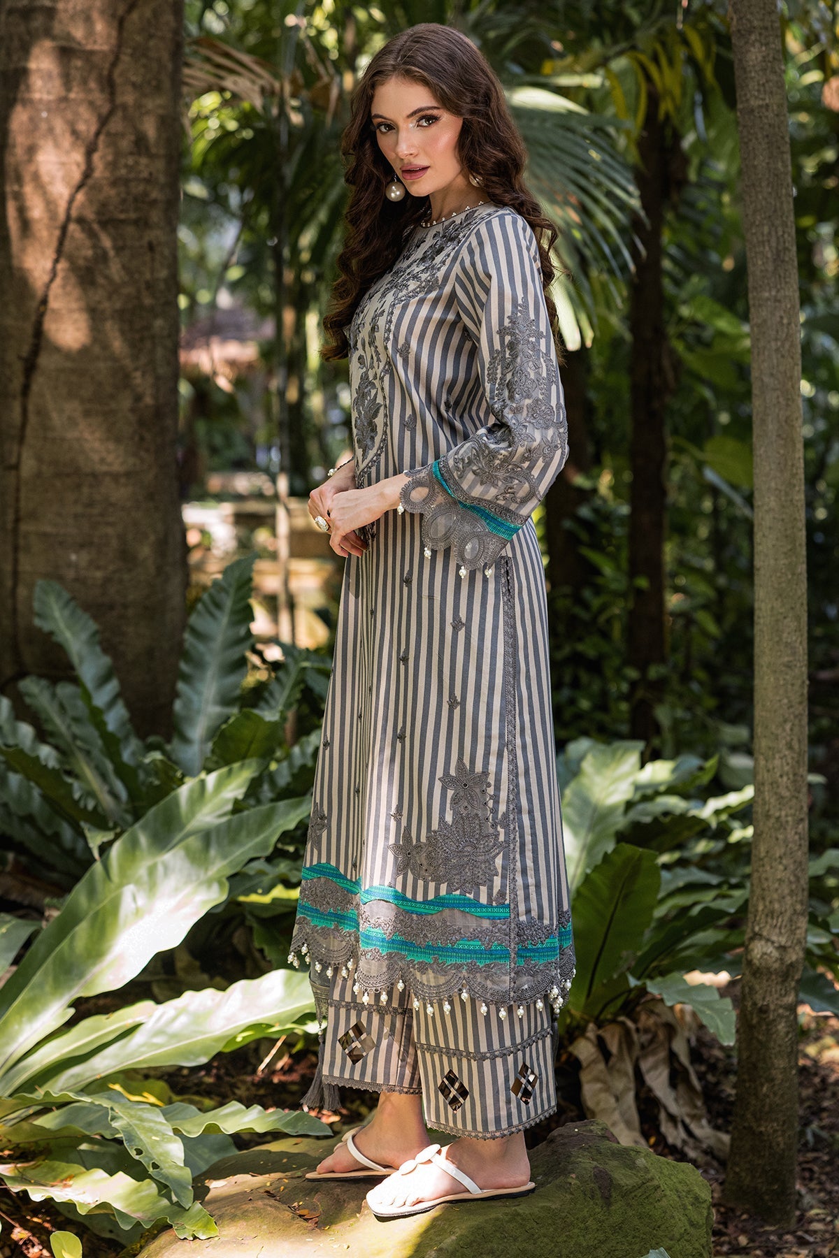 Charizma | Naranji Lawn | CN5-05 - Official Charzima stockist in UK - Sakeena London