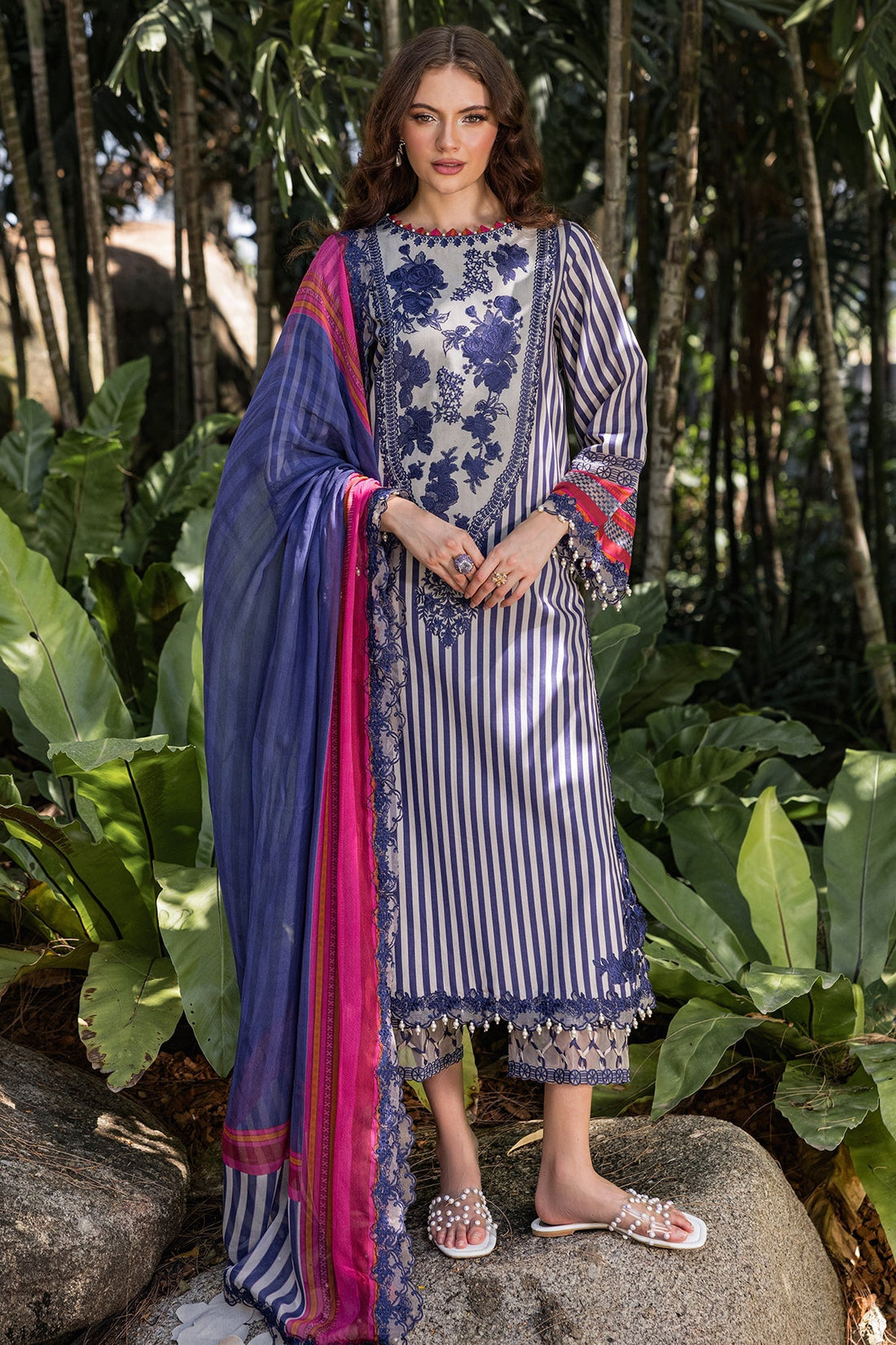Charizma | Naranji Lawn | CN5-06 - Official Charizma stockist in UK - Sakeena London