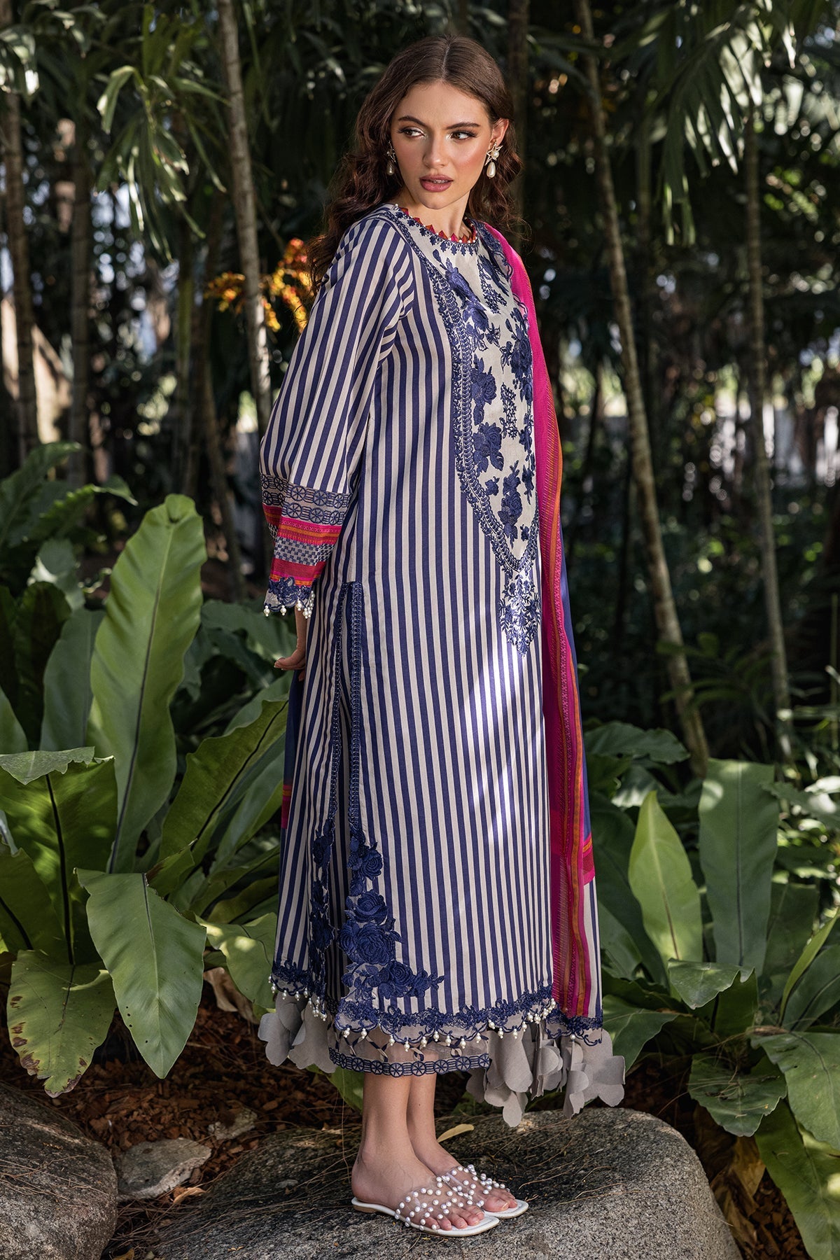Charizma | Naranji Lawn | CN5-06 - Official Charizma stockist in UK - Sakeena London