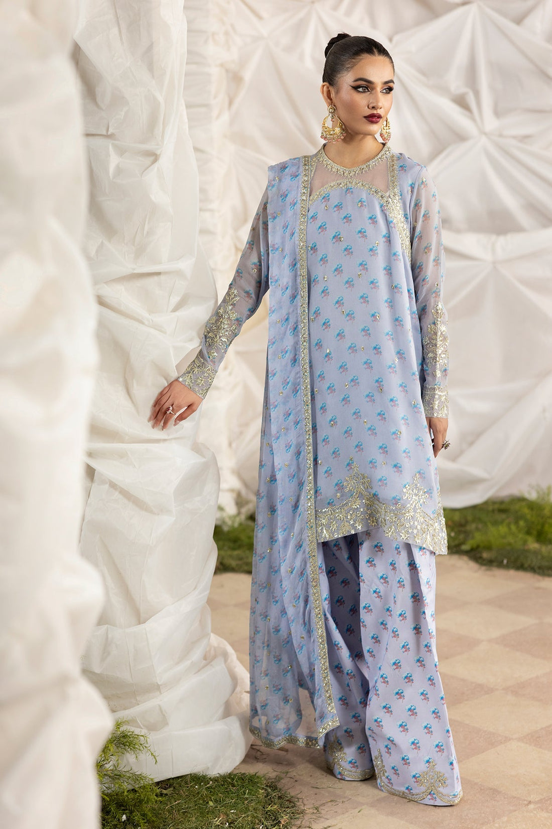 Charizma | Fumee Luxury Chiffon | CMA-5-119A - Official Charizma stockist in UK - Sakeena London