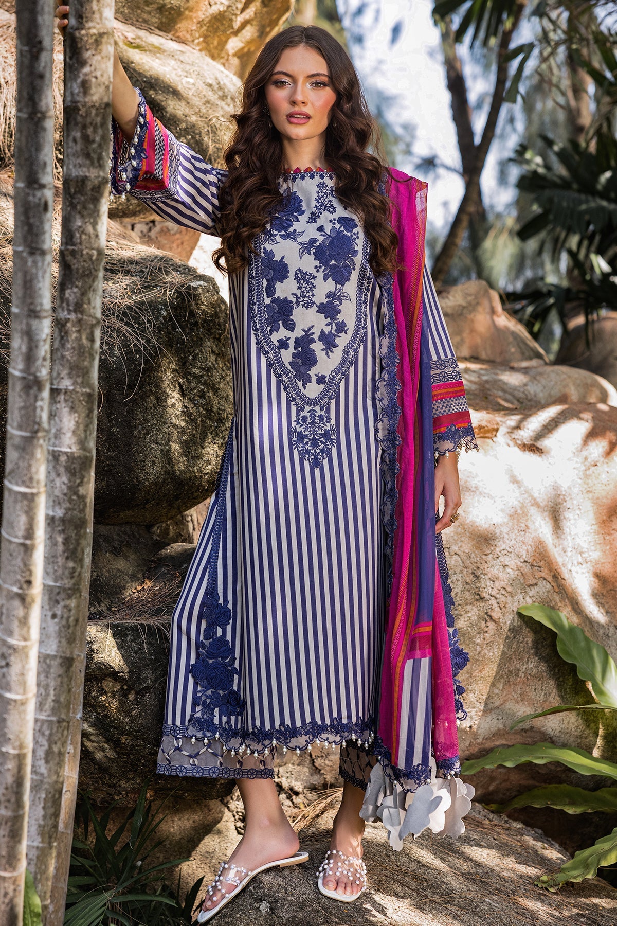 Charizma | Naranji Lawn | CN5-06 - Official Charizma stockist in UK - Sakeena London