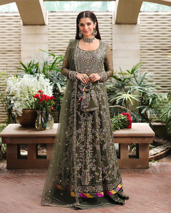 Roheenaz | Aangan Chiffon Collection 25 | Mehwar - Official Roheenaz stockist in UK - Sakeena London
