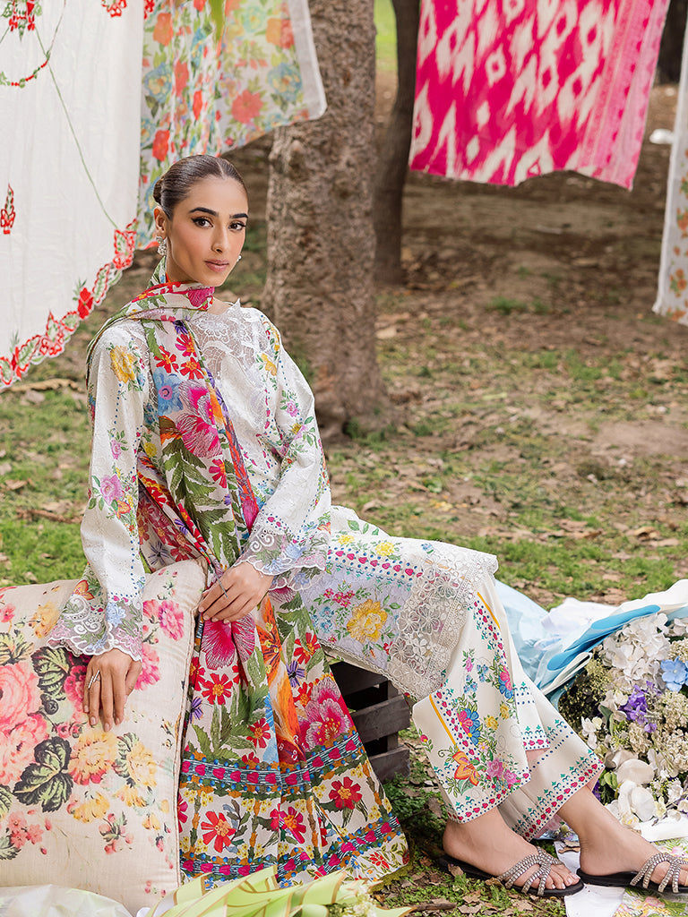 Rajbari | Schiffli Printkari Exclusive | Schiffli Printkari - 08 - Official Rajbari stockist in UK - Sakeena London
