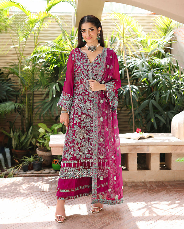 Roheenaz | Aangan Chiffon Collection 25 | Eira - Official Roheenaz stockist in UK - Sakeena London