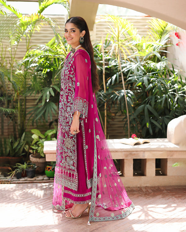 Roheenaz | Aangan Chiffon Collection 25 | Eira - Official Roheenaz stockist in UK - Sakeena London