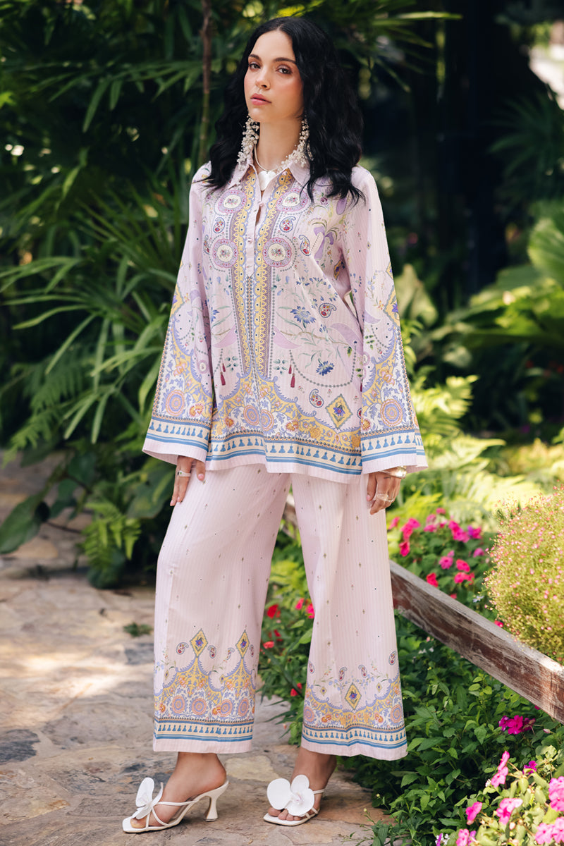 Qalamkar | Printed Co Ords 25 | OP-08 Ruhi - Official Qalamkar stockist in UK - Sakeena London