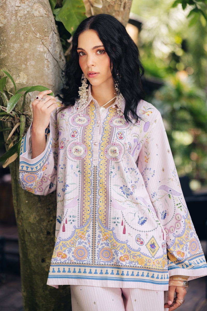 Qalamkar | Printed Co Ords 25 | OP-08 Ruhi - Official Qalamkar stockist in UK - Sakeena London