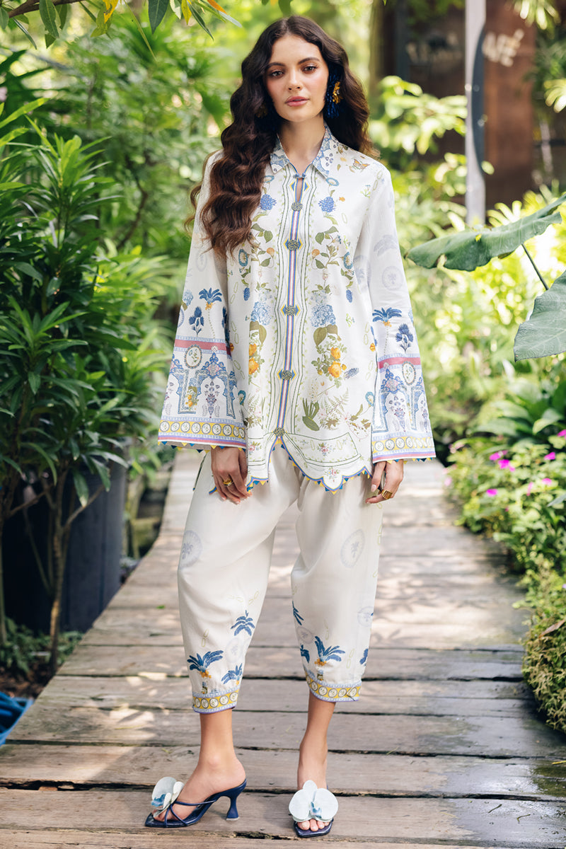 Qalamkar | Printed Co Ords 25 | OP-06 Ilsa - Official Qalamkar stockist in UK - Sakeena London