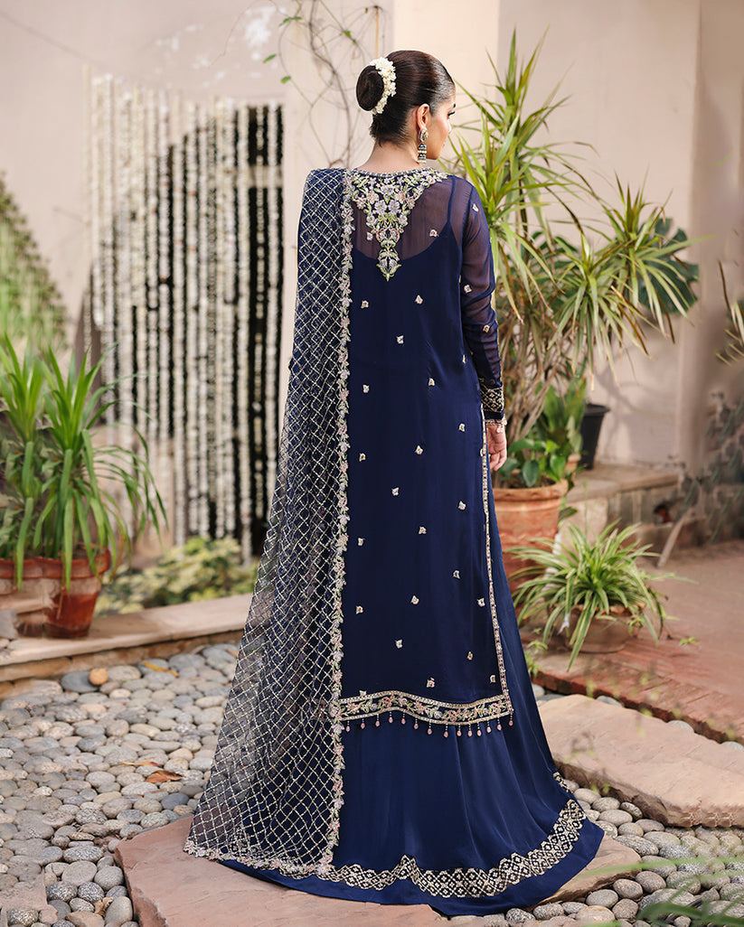 Roheenaz | Aangan Chiffon Collection 25 | Nilofar - Official Roheenaz stockist in UK - Sakeena London
