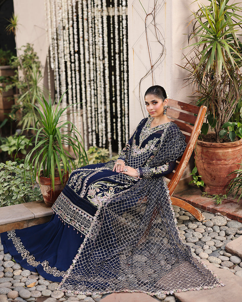 Roheenaz | Aangan Chiffon Collection 25 | Nilofar - Official Roheenaz stockist in UK - Sakeena London