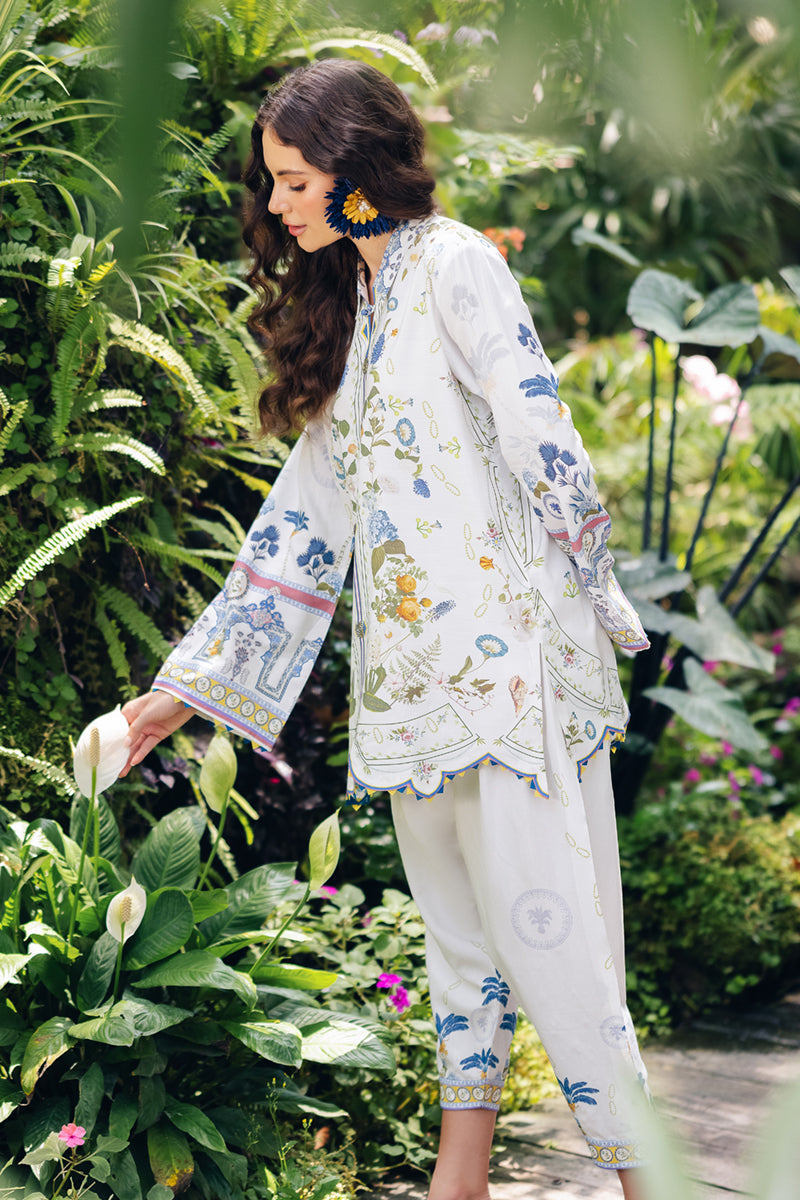 Qalamkar | Printed Co Ords 25 | OP-06 Ilsa - Official Qalamkar stockist in UK - Sakeena London