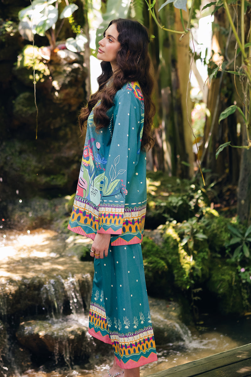 Qalamkar | Printed Co Ords 25 | OP-10 Liva - Official Qalamkar stockist in UK - Sakeena London