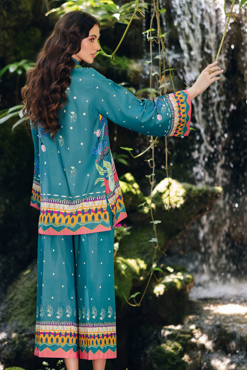 Qalamkar | Printed Co Ords 25 | OP-10 Liva - Official Qalamkar stockist in UK - Sakeena London