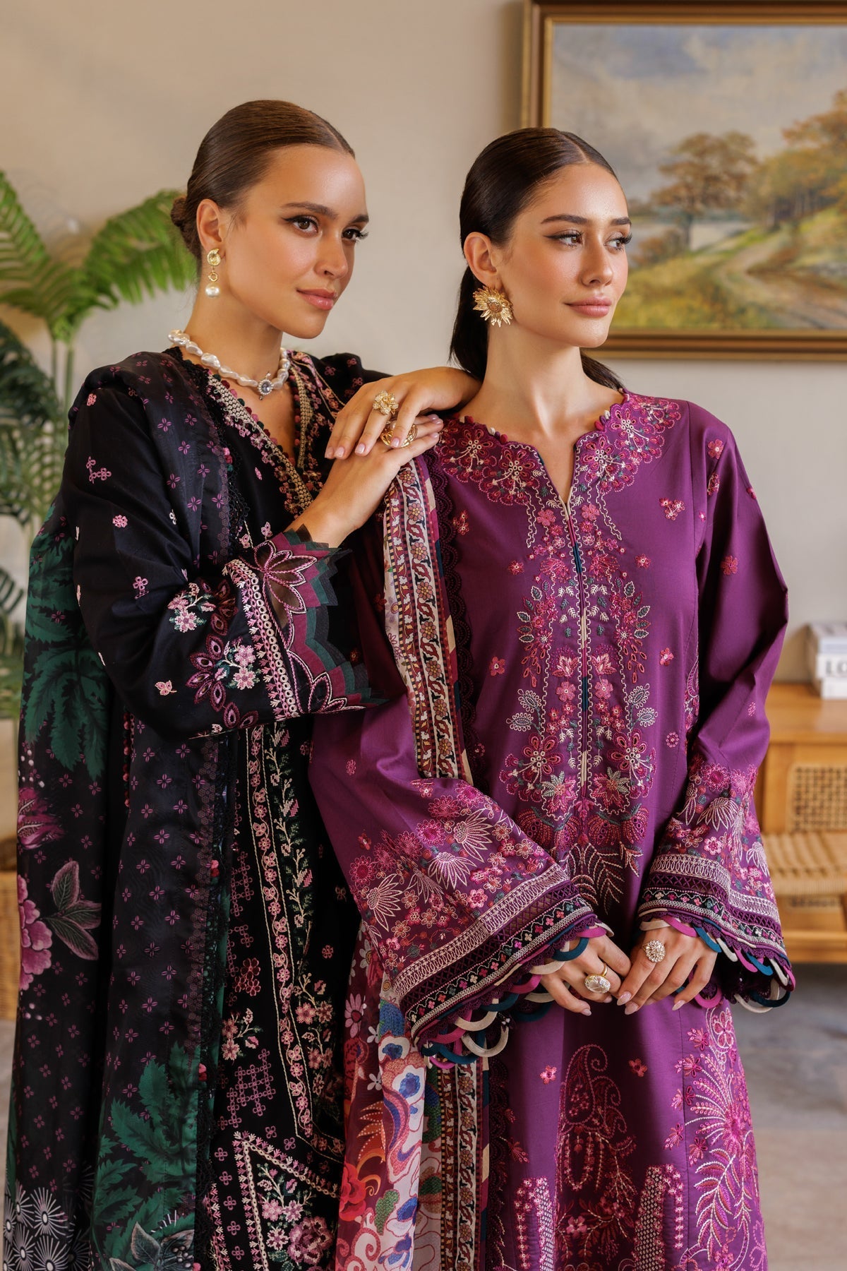 Xenia Formals | Luxury Lawn 25 | VIOLET - Official Xenia Formals stockist in UK - Sakeena London