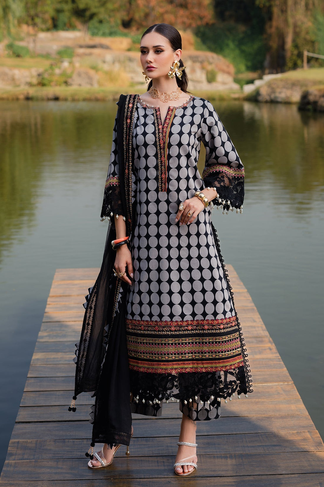 Charizma | Qara Festive Edit 25 |CQ5-01 - Official Charzima stockist in UK - Sakeena London