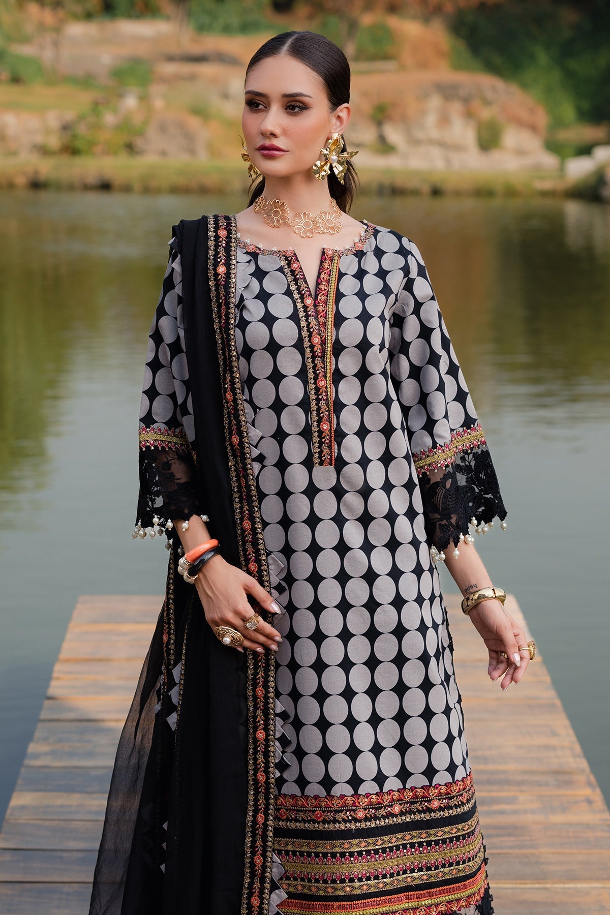 Charizma | Qara Festive Edit 25 |CQ5-01 - Official Charzima stockist in UK - Sakeena London