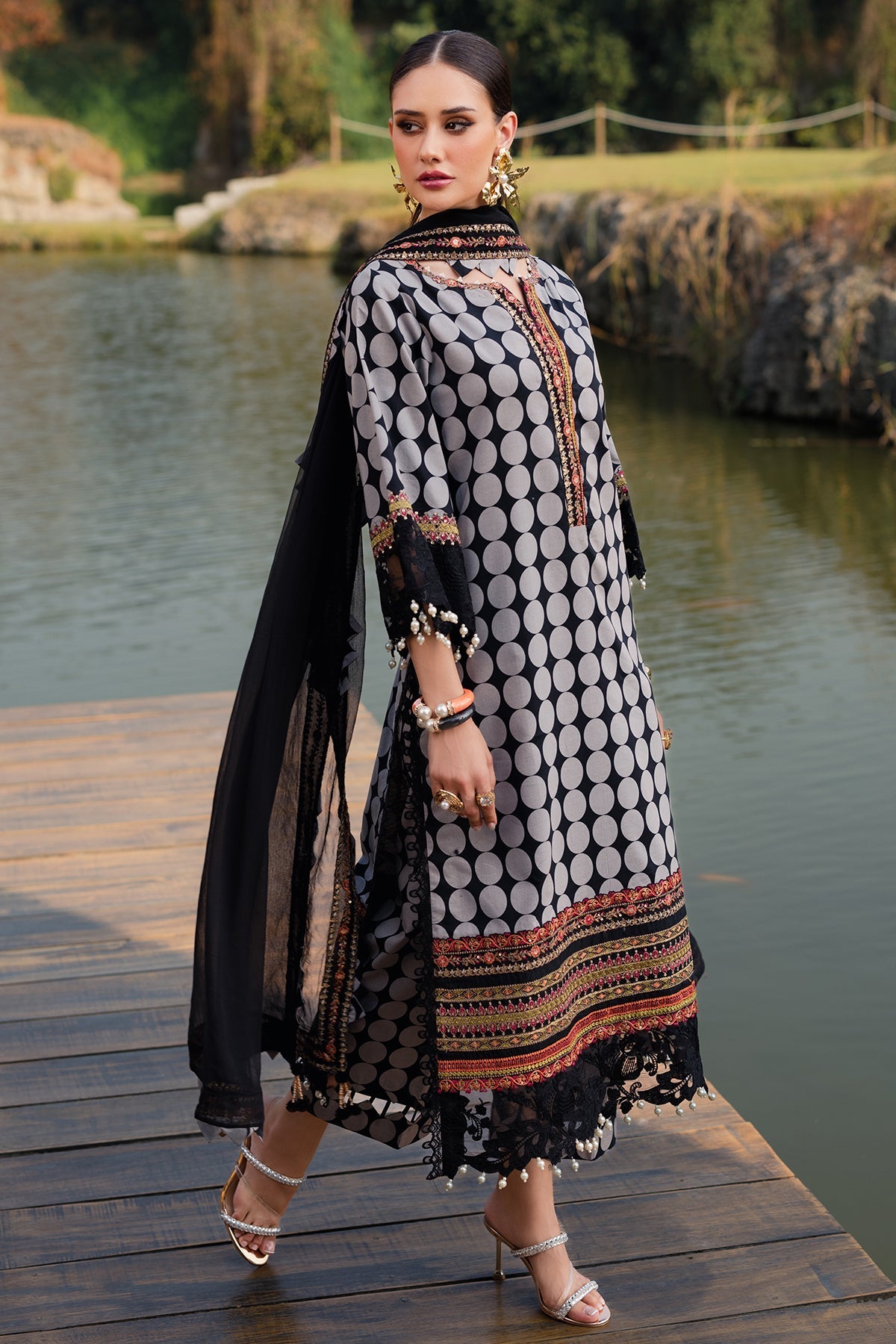 Charizma | Qara Festive Edit 25 |CQ5-01 - Official Charzima stockist in UK - Sakeena London