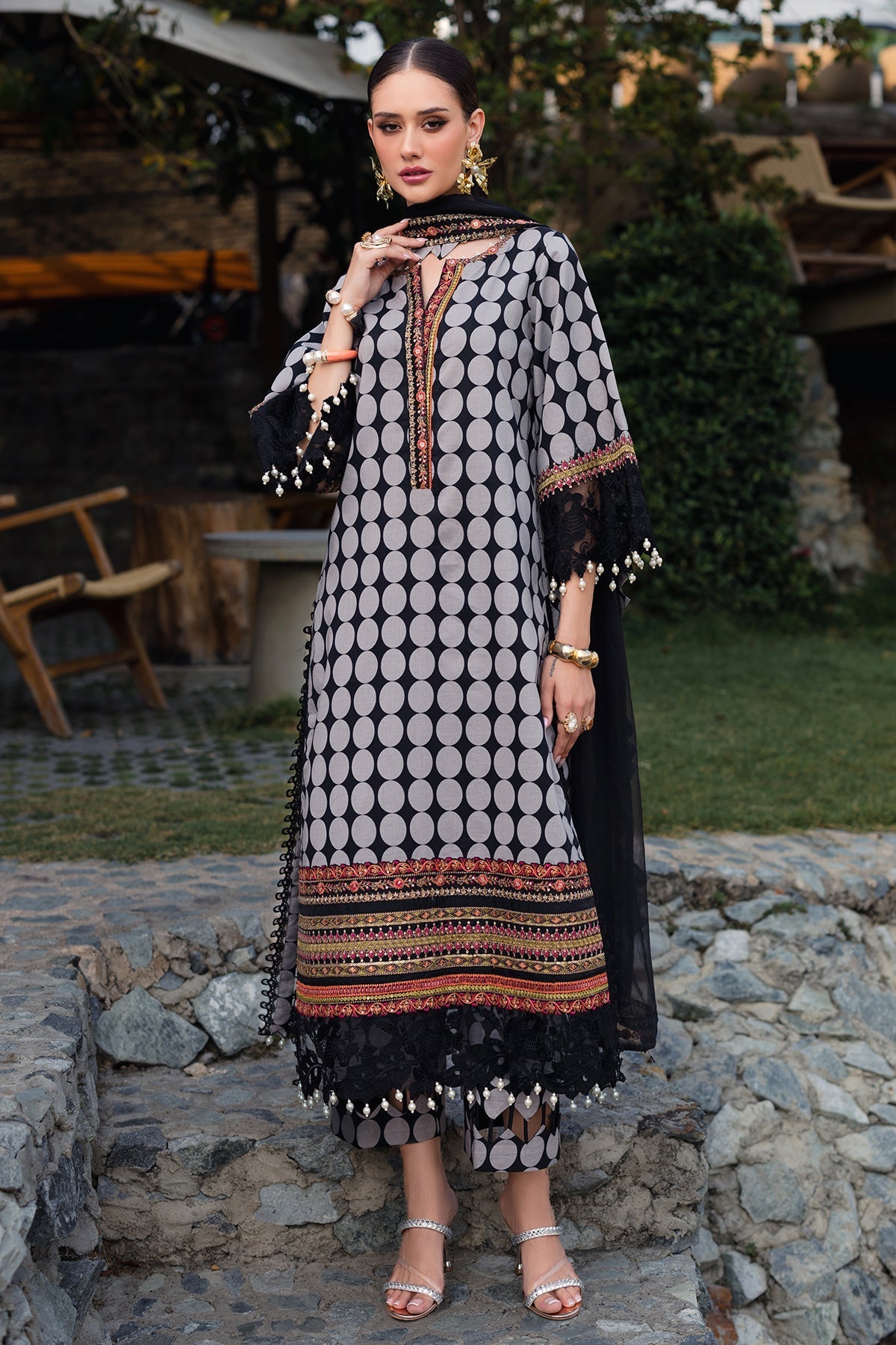 Charizma | Qara Festive Edit 25 |CQ5-01 - Official Charzima stockist in UK - Sakeena London