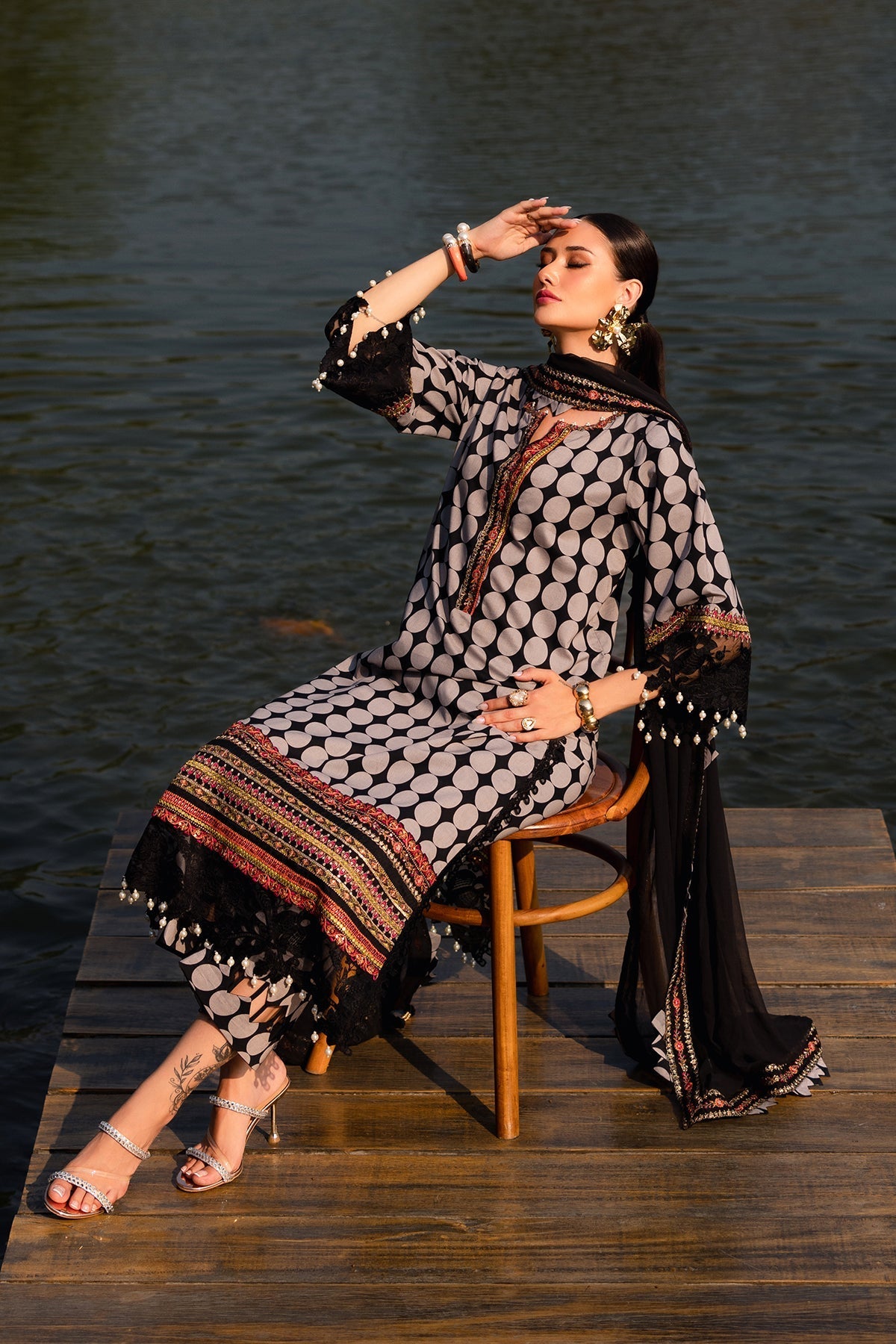 Charizma | Qara Festive Edit 25 |CQ5-01 - Official Charzima stockist in UK - Sakeena London