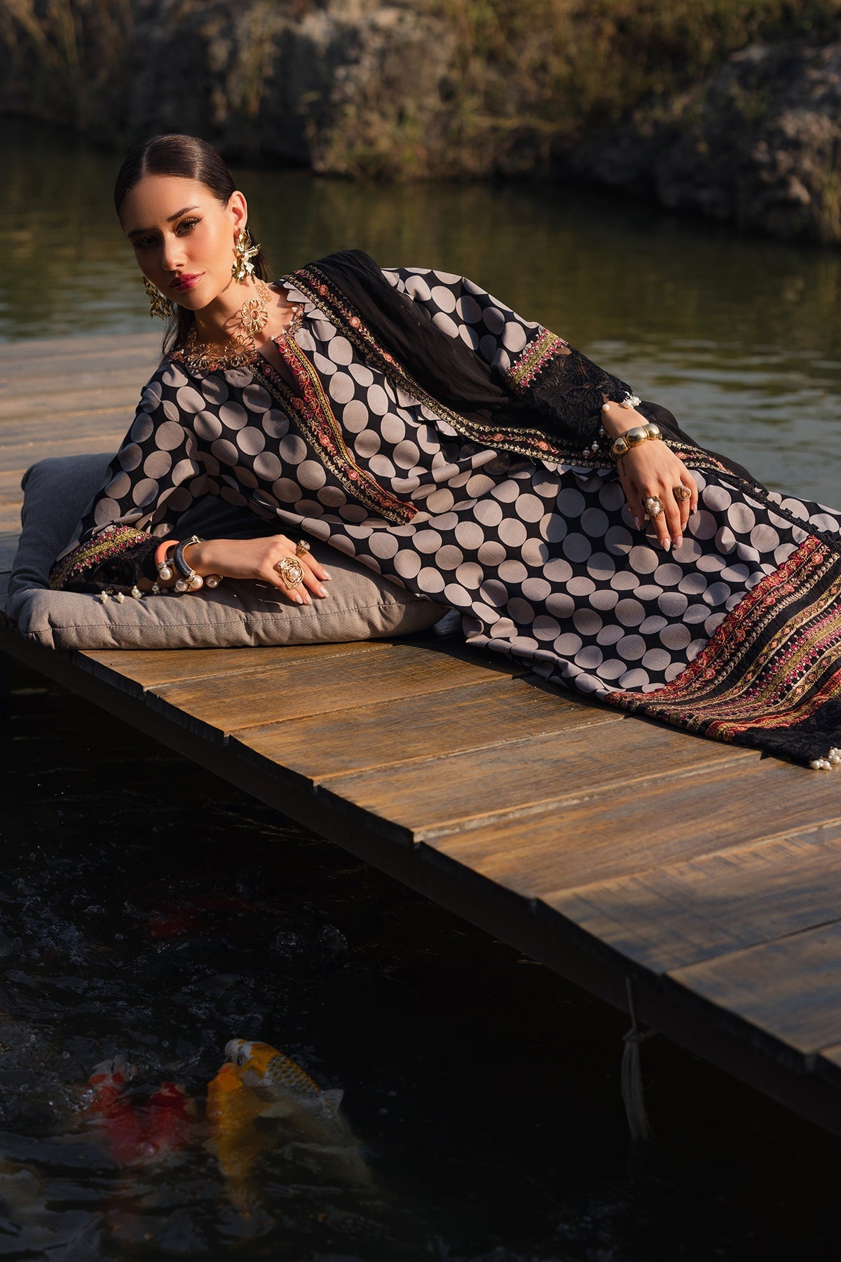 Charizma | Qara Festive Edit 25 |CQ5-01 - Official Charzima stockist in UK - Sakeena London