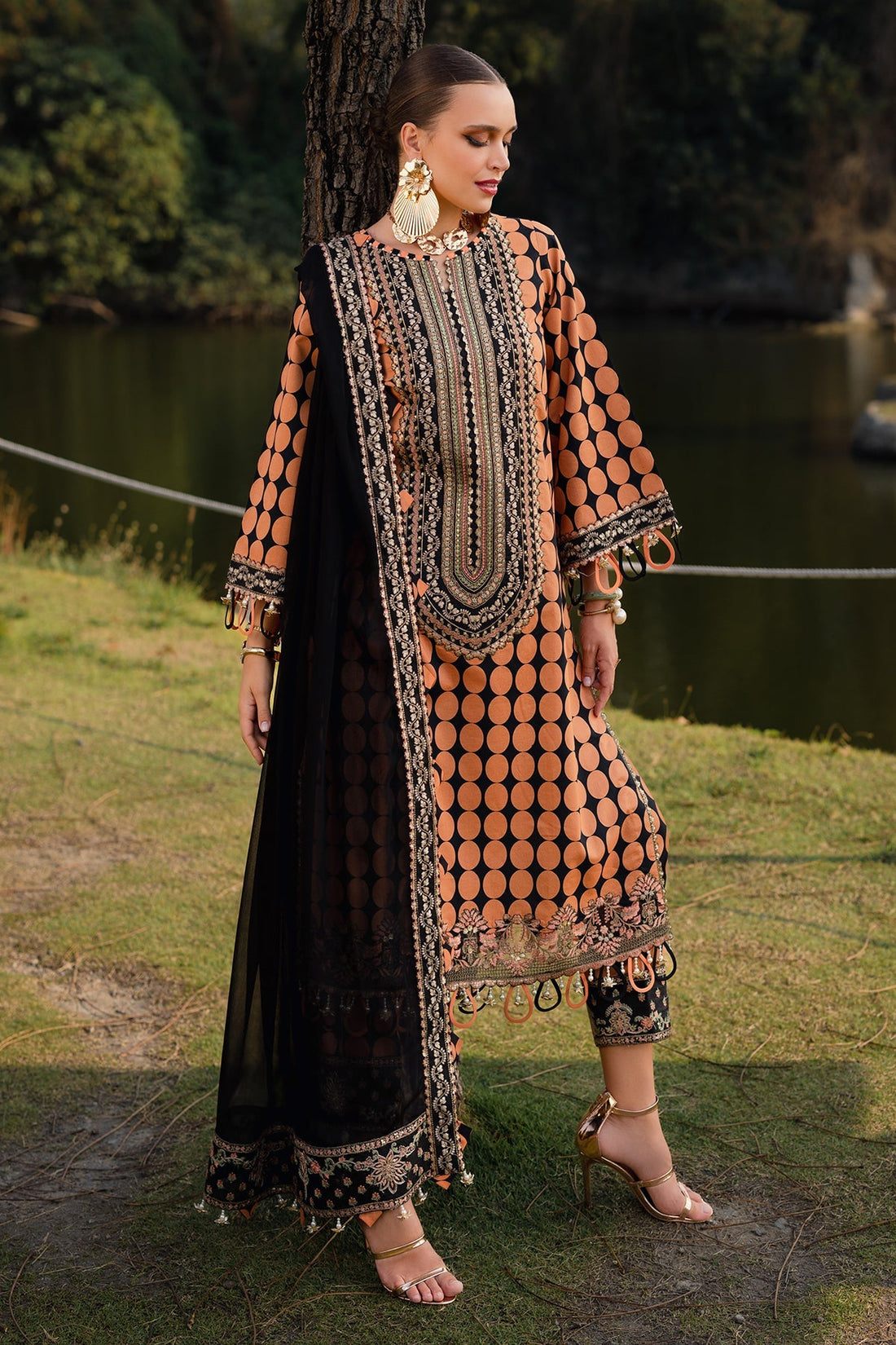 Charizma | Qara Festive Edit 25 | CQ5-02 - Official Charizma stockist in UK - Sakeena London