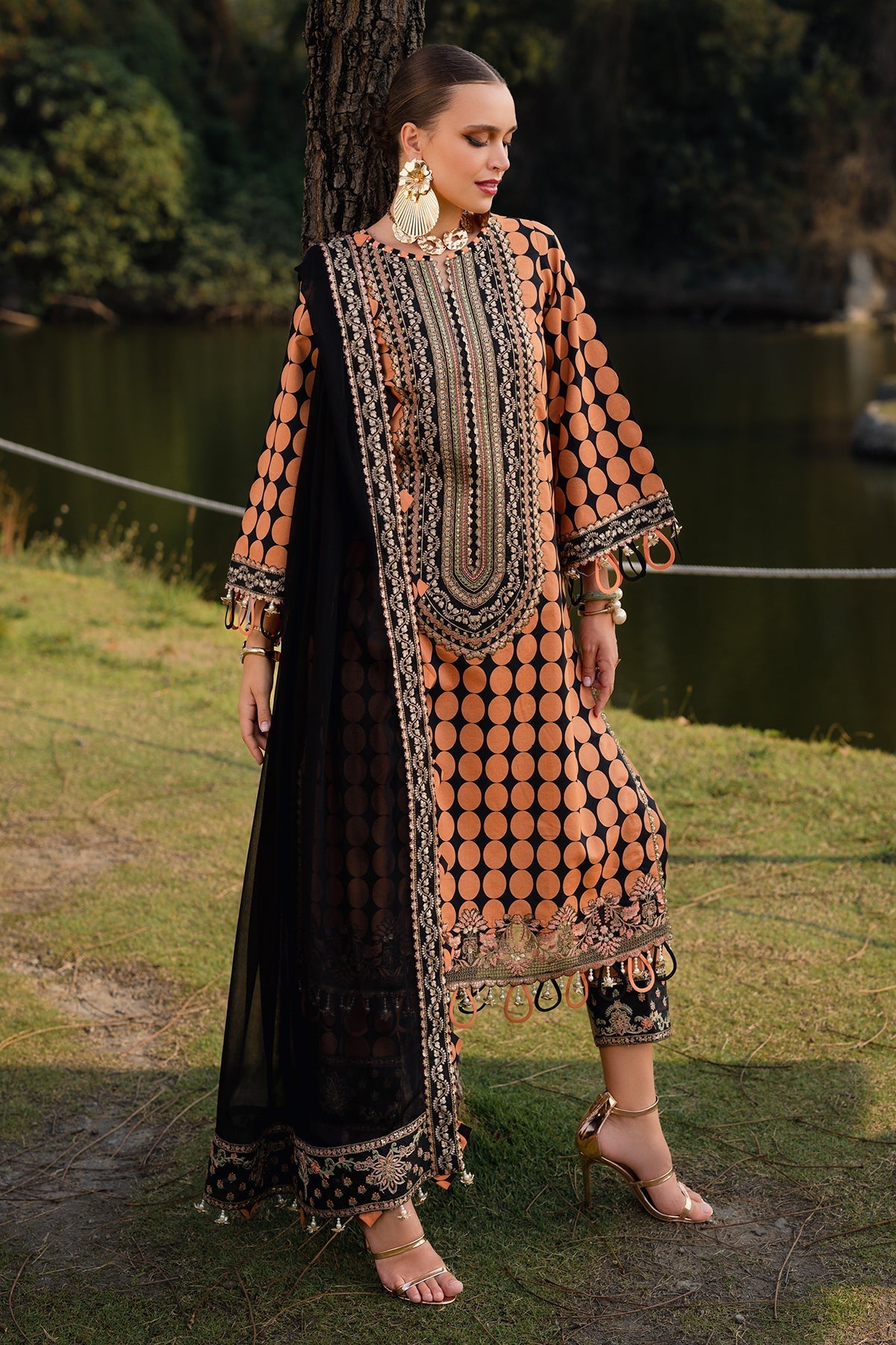 Charizma | Qara Festive Edit 25 | CQ5-02 - Official Charizma stockist in UK - Sakeena London