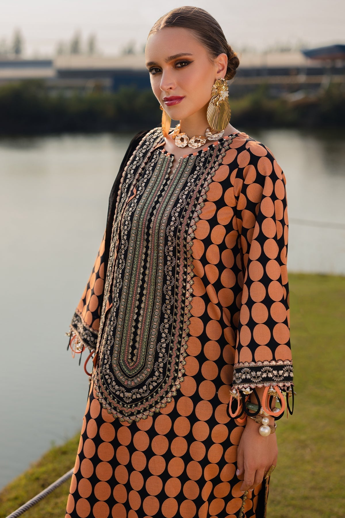 Charizma | Qara Festive Edit 25 | CQ5-02 - Official Charizma stockist in UK - Sakeena London