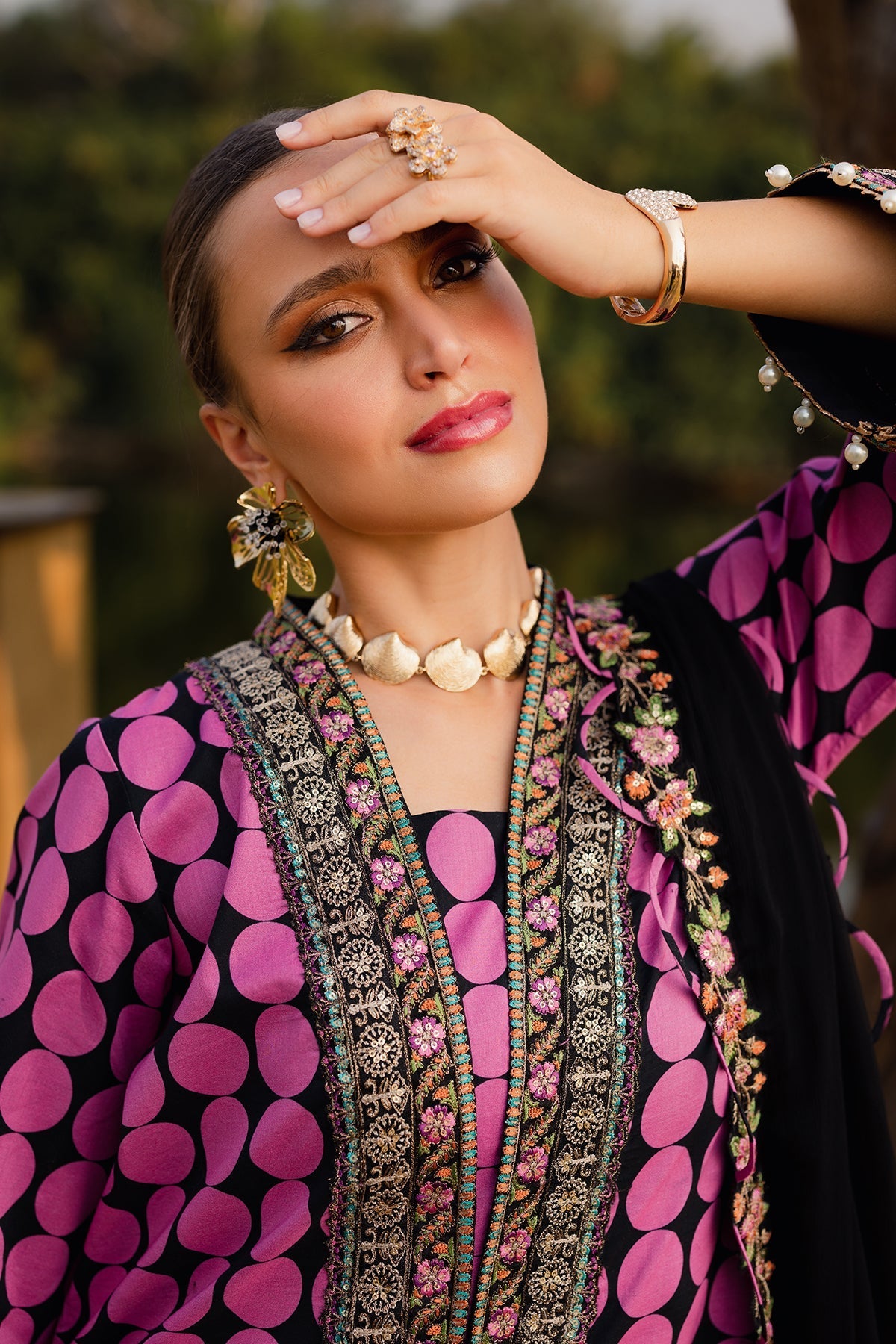 Charizma | Qara Festive Edit 25 | CQ5-07 - Official Charizma stockist in UK - Sakeena London