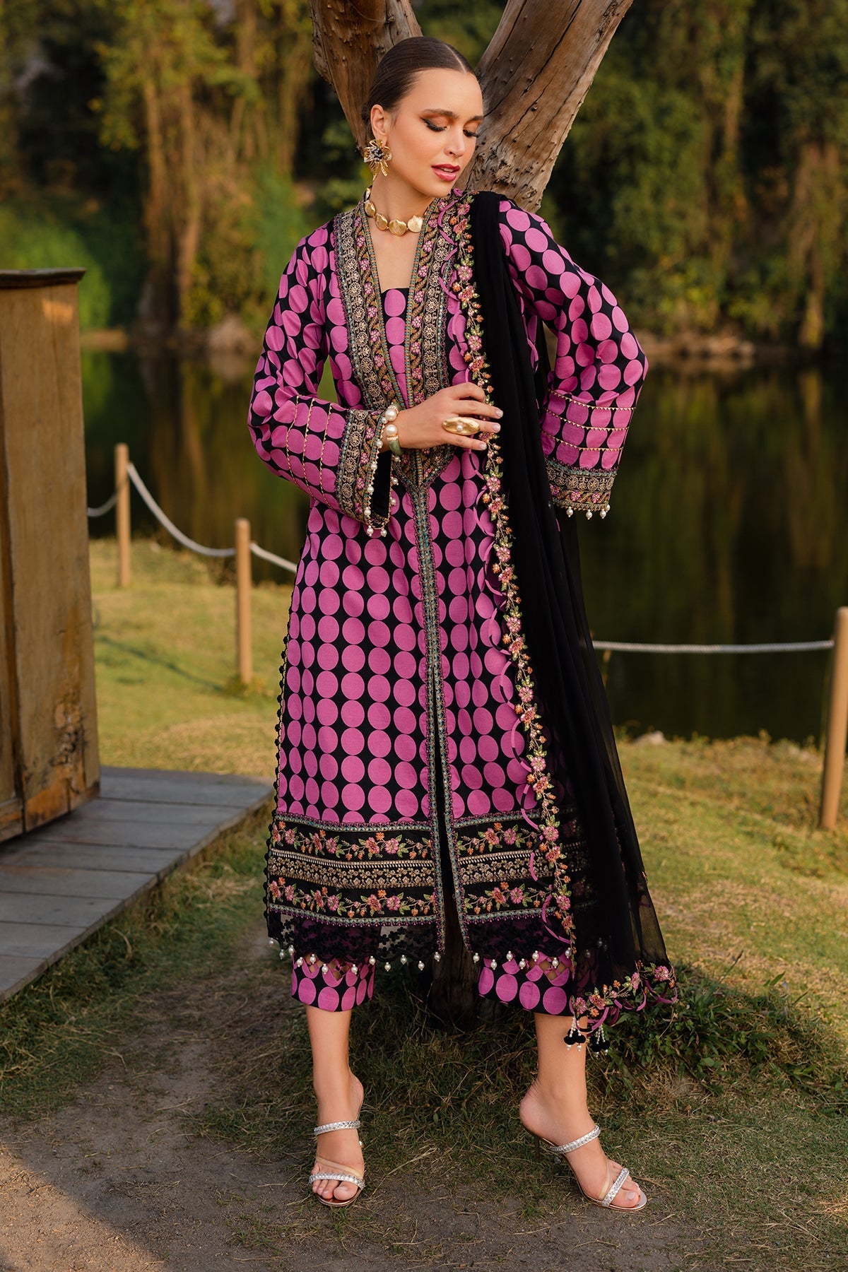 Charizma | Qara Festive Edit 25 | CQ5-07 - Official Charizma stockist in UK - Sakeena London
