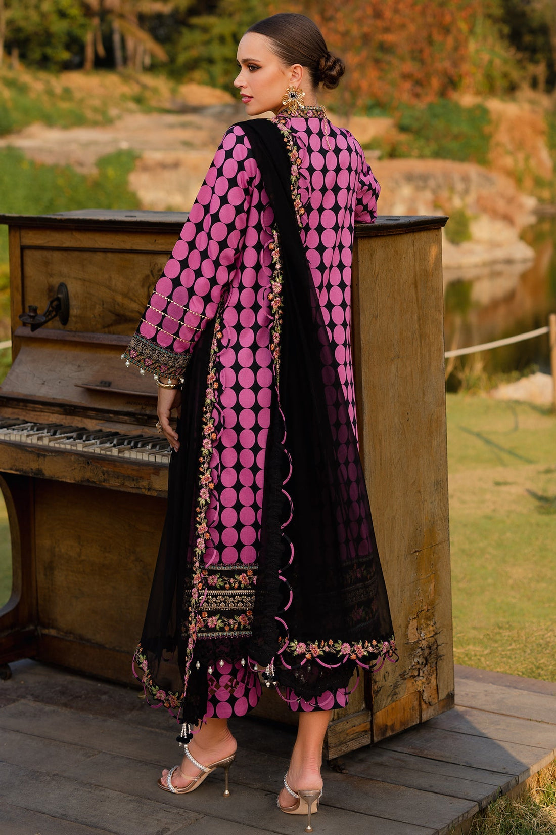 Charizma | Qara Festive Edit 25 | CQ5-07 - Official Charizma stockist in UK - Sakeena London