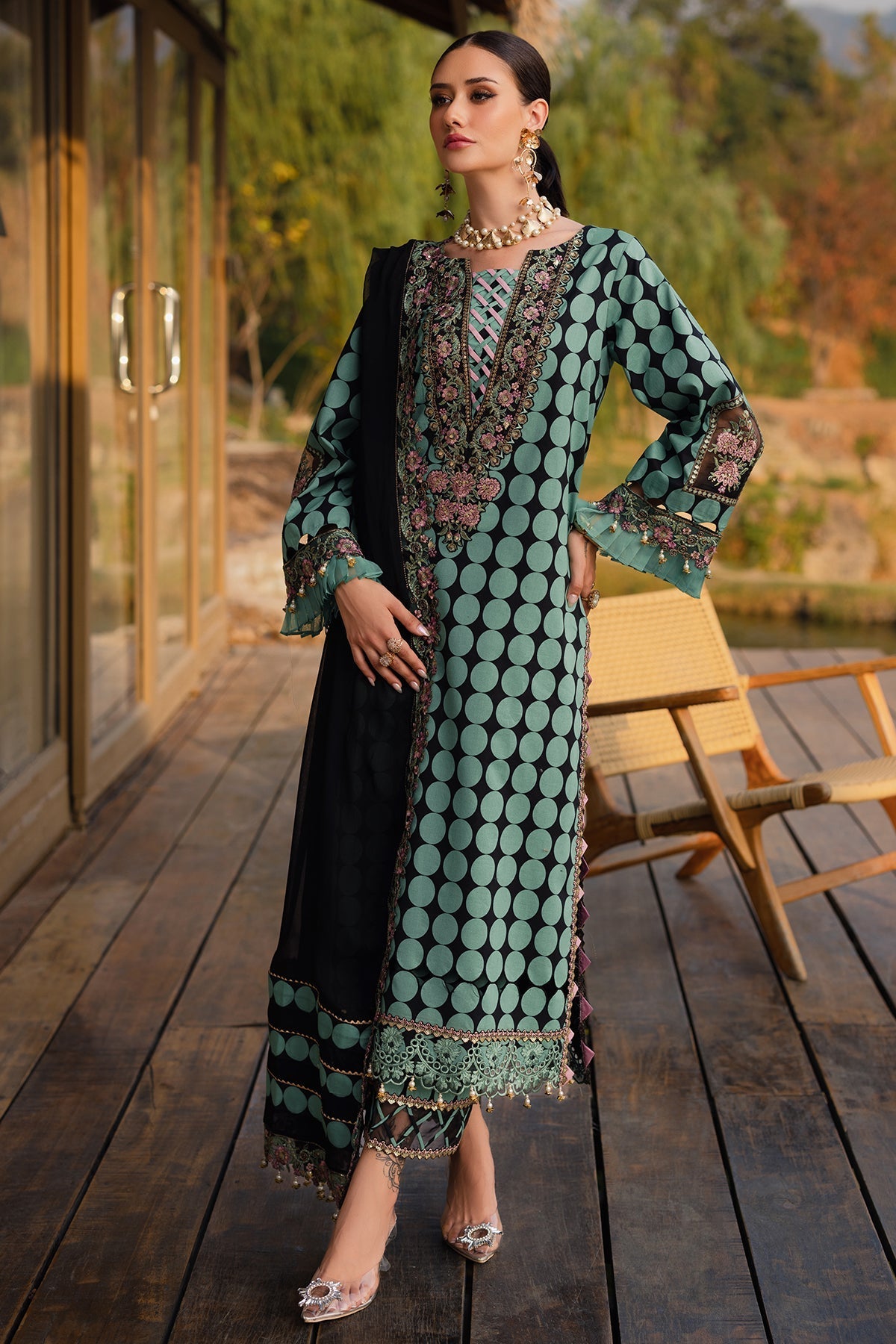 Charizma | Qara Festive Edit 25 | CQ5-04 - Official Charizma stockist in UK - Sakeena London