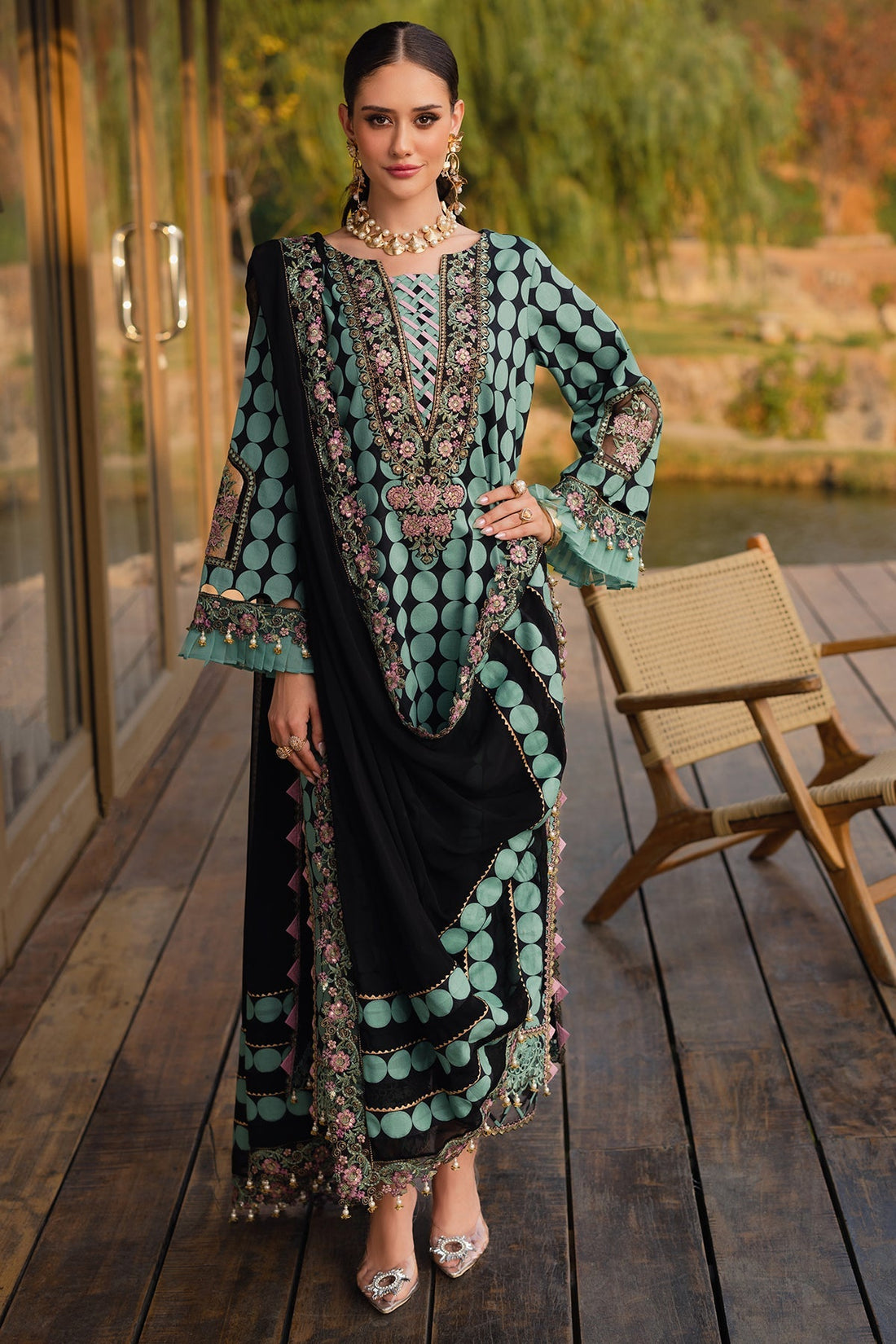Charizma | Qara Festive Edit 25 | CQ5-04 - Official Charizma stockist in UK - Sakeena London