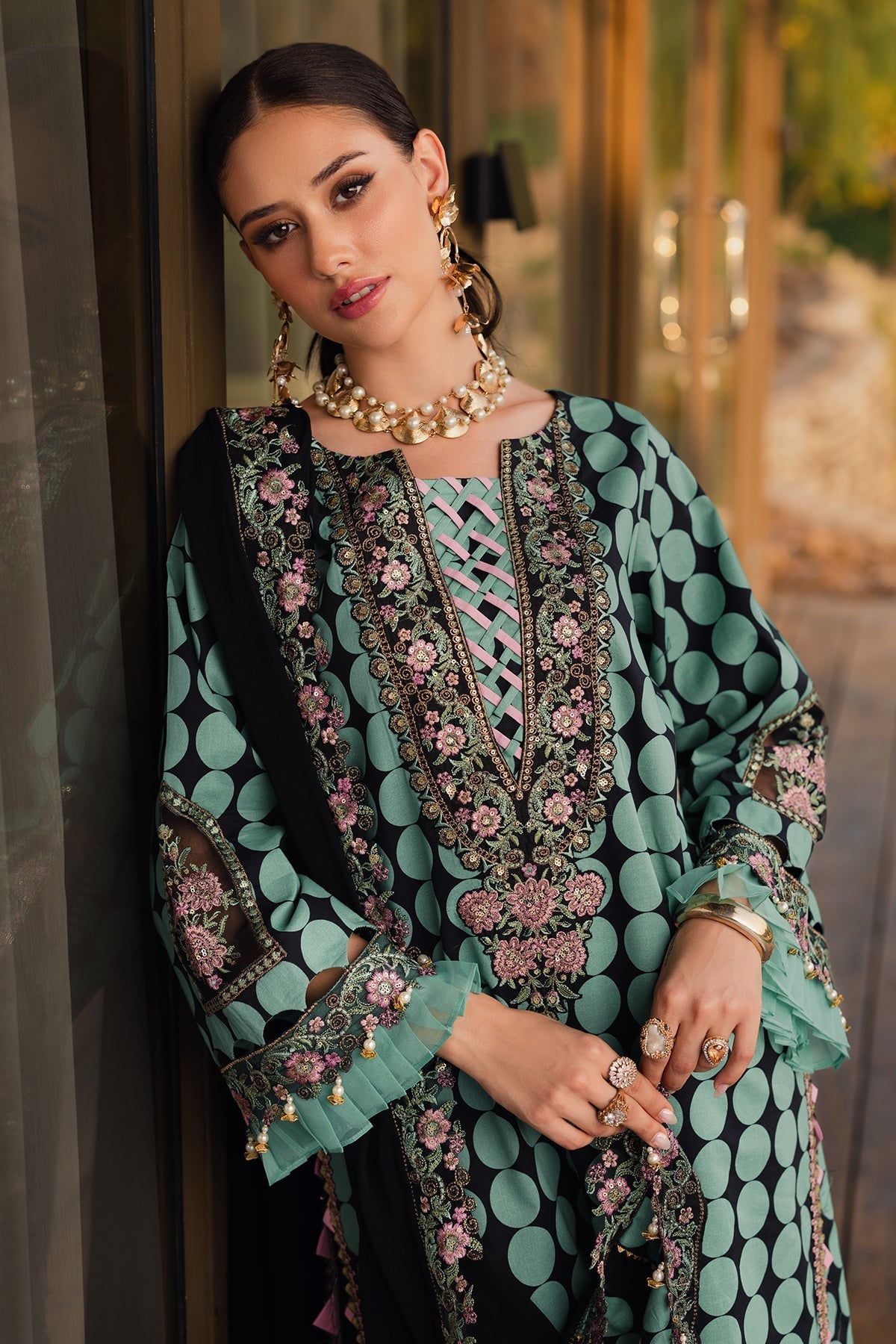 Charizma | Qara Festive Edit 25 | CQ5-04 - Official Charizma stockist in UK - Sakeena London