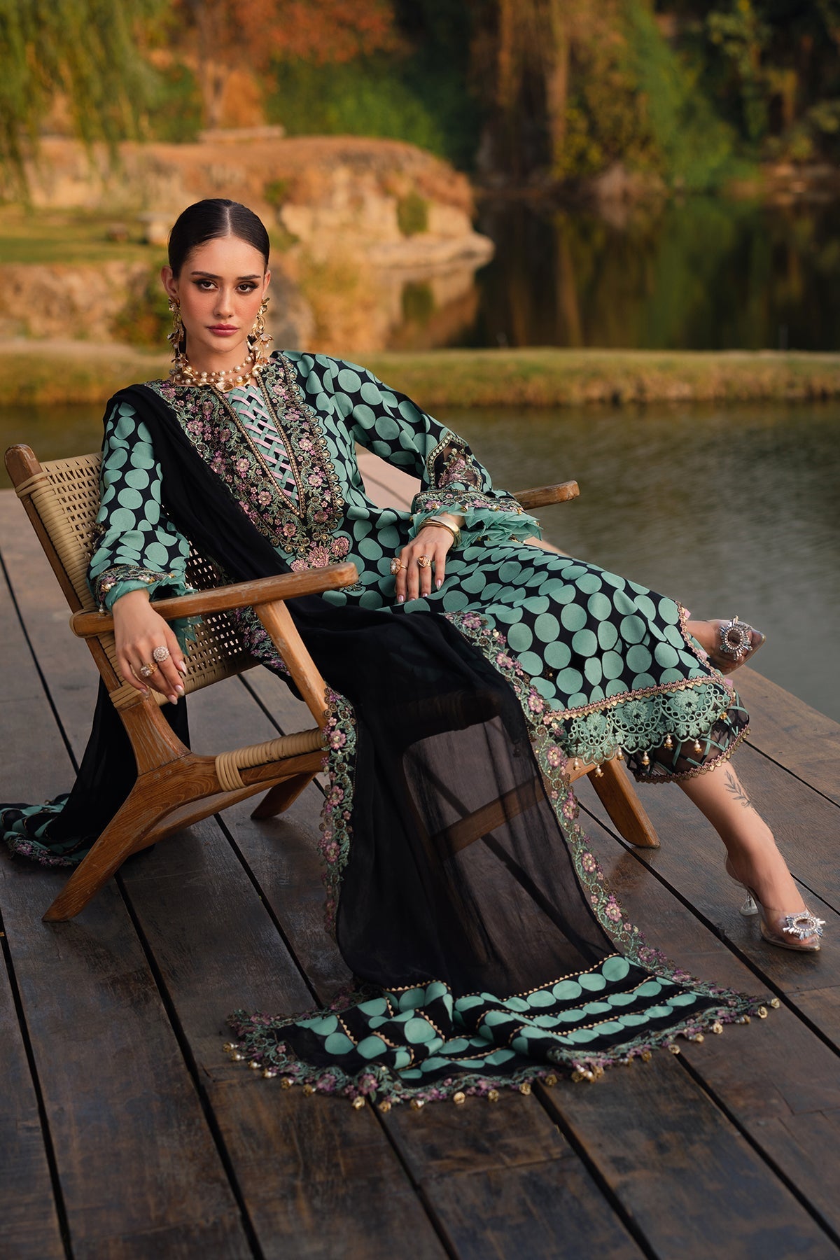 Charizma | Qara Festive Edit 25 | CQ5-04 - Official Charizma stockist in UK - Sakeena London