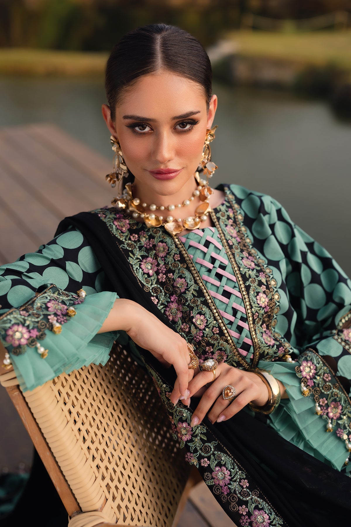 Charizma | Qara Festive Edit 25 | CQ5-04 - Official Charizma stockist in UK - Sakeena London