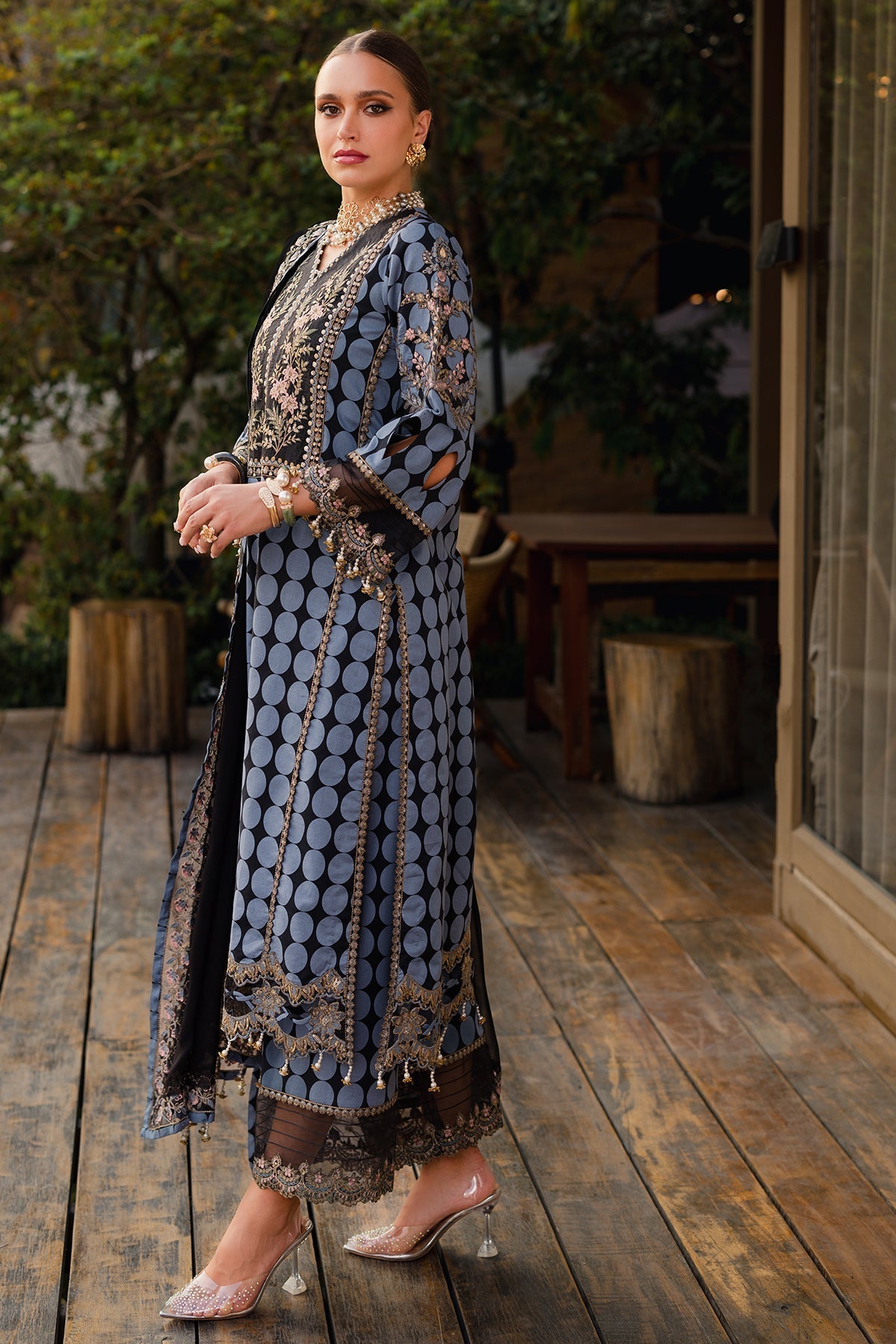 Charizma | Qara Festive Edit 25 | CQ5-06 - Official Charizma stockist in UK - Sakeena London