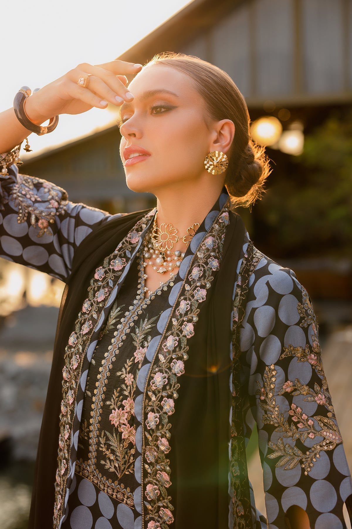 Charizma | Qara Festive Edit 25 | CQ5-06 - Official Charizma stockist in UK - Sakeena London