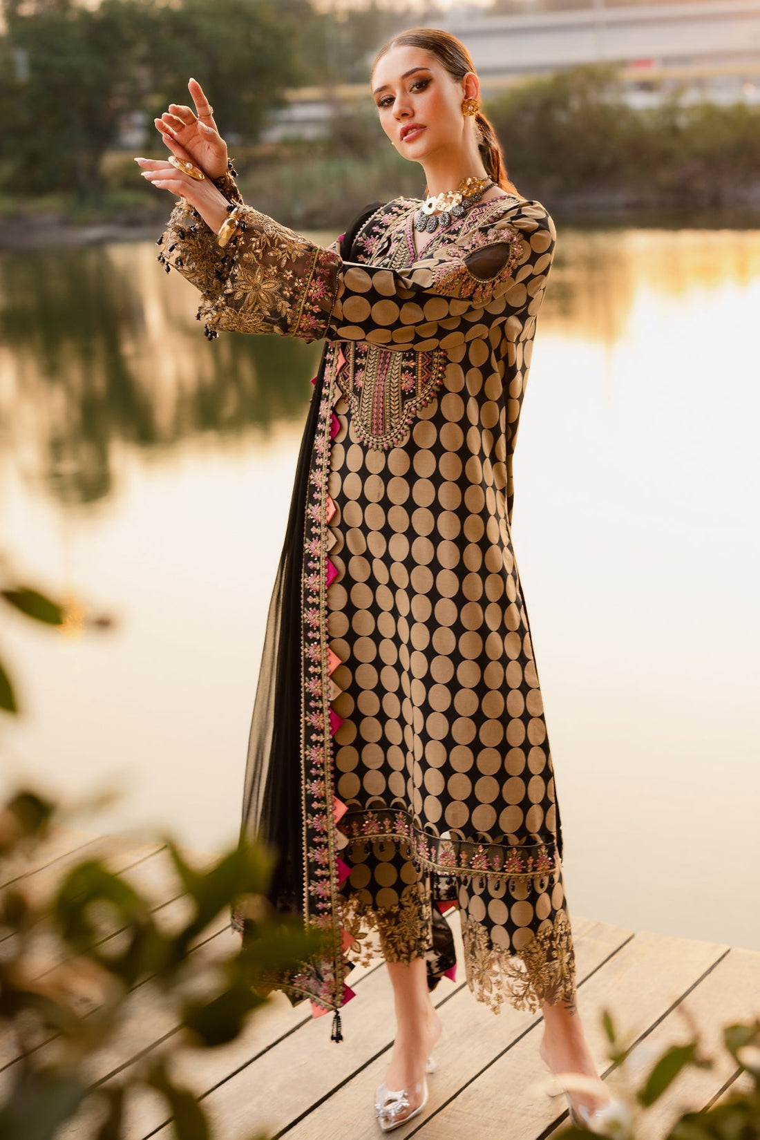 Charizma | Qara Festive Edit 25 | CQ5-05 - Official Charzima stockist in UK - Sakeena London