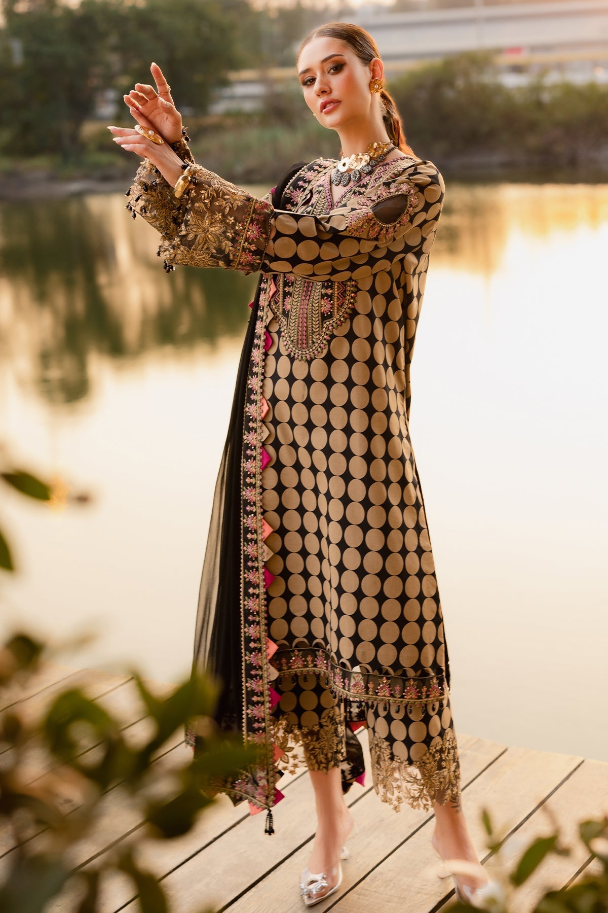 Charizma | Qara Festive Edit 25 | CQ5-05 - Official Charzima stockist in UK - Sakeena London