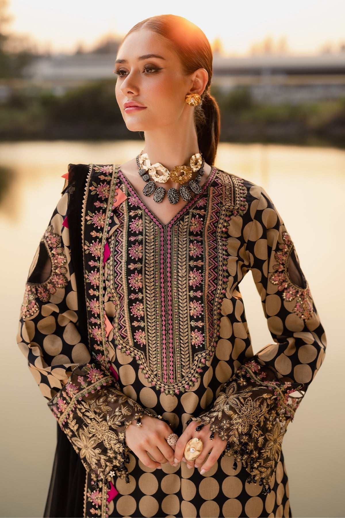 Charizma | Qara Festive Edit 25 | CQ5-05 - Official Charzima stockist in UK - Sakeena London